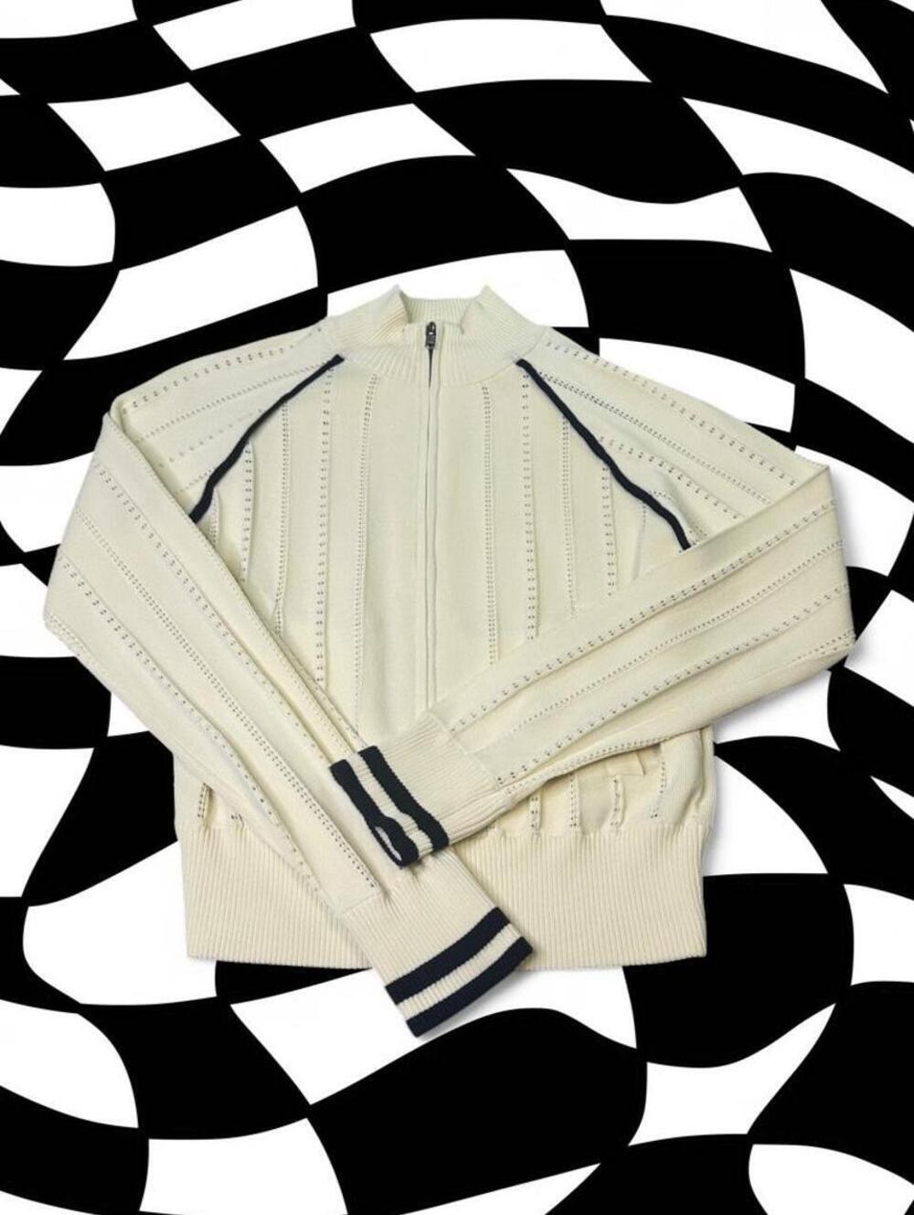 MOUSSY Women's Cream and White Jumper